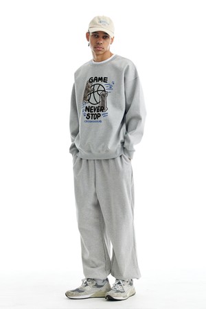 씨알에스디엘 그레이 캣 게임 네버 스탑 맨투맨 (기모 OR 논기모)