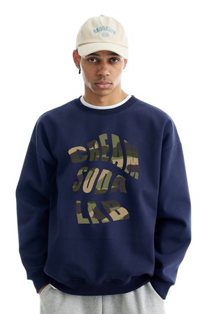 씨알에스디엘 노이즈 카모 그래픽 맨투맨 (기모 OR 논기모)