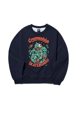 씨알에스디엘 문라이트 스케이트 보드 맨투맨 (기모 OR 논기모)