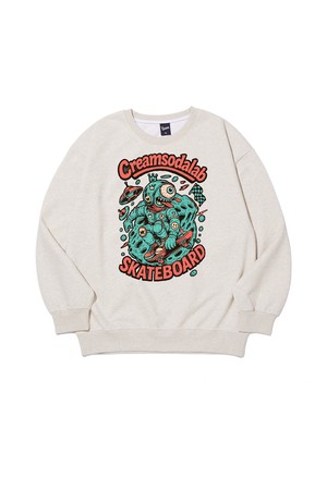 씨알에스디엘 문라이트 스케이트 보드 맨투맨 (기모 OR 논기모)