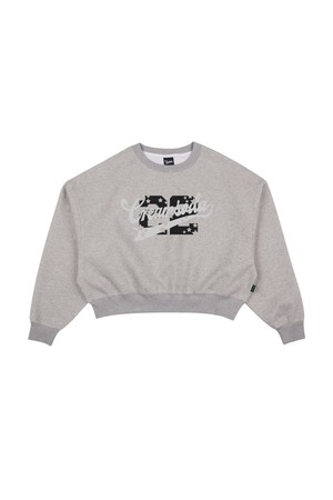 씨알에스디엘 빈티지 스타 어센틱 로고 크롭 맨투맨