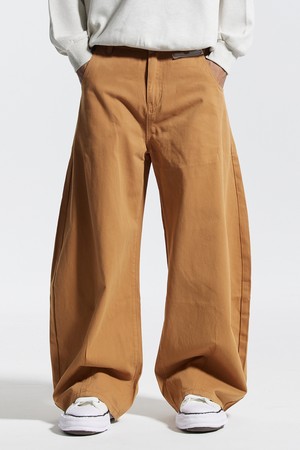 씨알에스디엘 행커치프 와이드 벌룬 커브드 팬츠