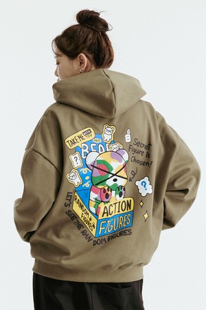 랜덤 피규어 부클베어 후드집업