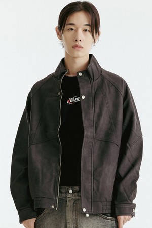 차이나카라 레더 자켓