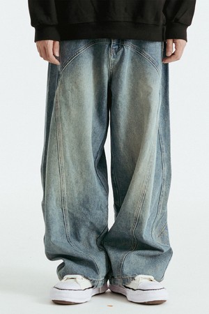 아치 절개 데님