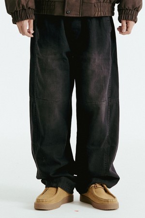 사이드 벌룬 절개 데님