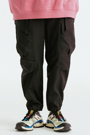 지퍼 카고 조거 팬츠