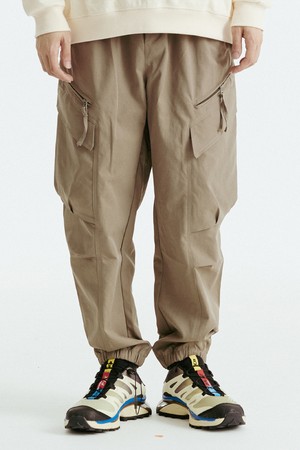 지퍼 카고 조거 팬츠