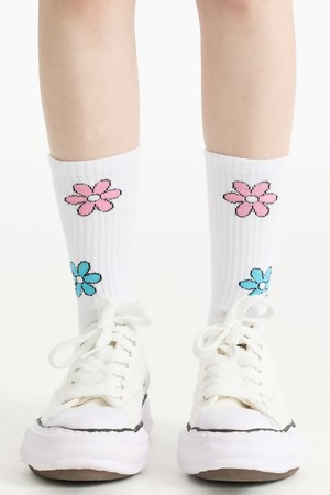 씨알에스디엘 비비드 플라워 양말