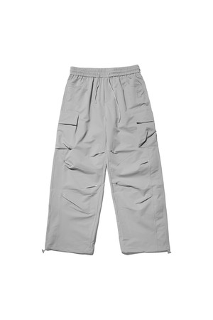 씨알에스디엘 와이드 파라슈트 카고 스트링 사방스판 리벳 팬츠