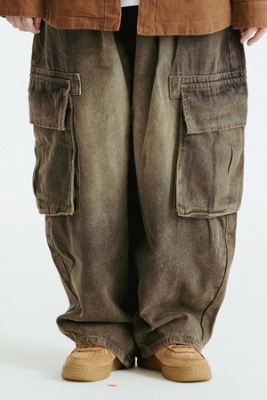 벌룬 카고 데님 팬츠