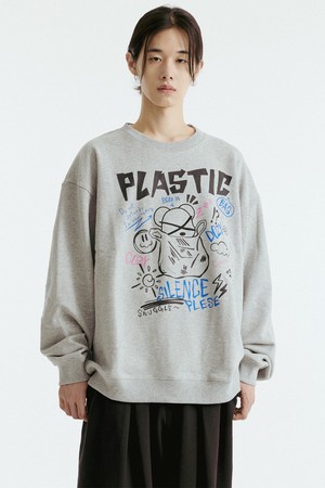 비닐봉투 베어 맨투맨