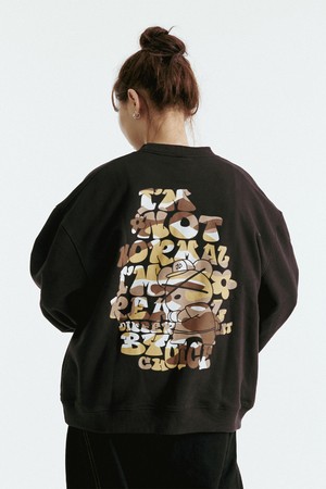 밀리터리 베어 맨투맨