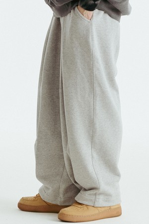 주머니 자수 핀턱 팬츠