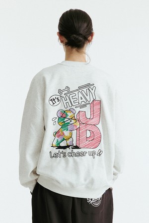 헤비 체인 자수 맨투맨