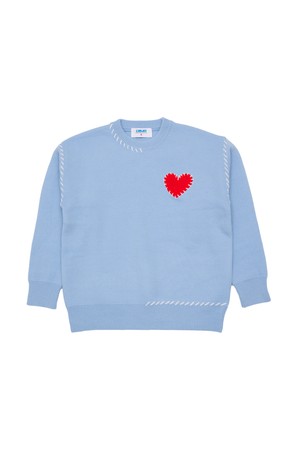 하트 스티치 니트