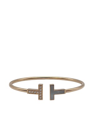 [S] 티파니앤코 T 와이어 다이아몬드 마더오브펄 팔찌 TIA101019