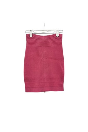 [38] 발망 금장지퍼 스커트 핑크 ETB021054