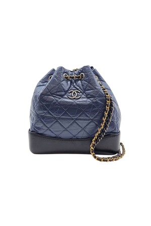 [스몰] 샤넬 가브리엘 퀼팅 백팩 네이비 CHB042248