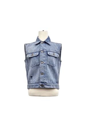 [36] 디올 비 자수 데님 베스트 자켓 DIB042823