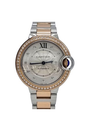 [33MM] 까르띠에 발롱 블루 드 다이아 워치 시계 CAB070103