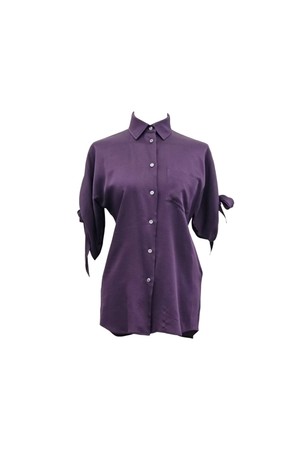 [34] 에르메스 디테일 반팔 셔츠 퍼플 HEB070311