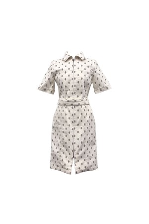 [34] 에르메스 샹달 숏슬리브 데님 원피스 마롱포브 HEB080506