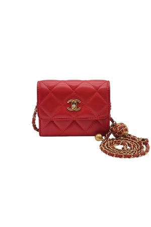 샤넬 골든볼 체인 카드지갑 CHB080510