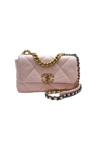 [미듐] 샤넬 19백 숄더백 핑크 CHB080513