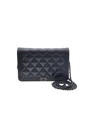 샤넬 보이샤넬 WOC 크로스백 흑장 블랙 CHB081013