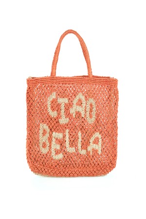 'Ciao Bella' Small Bag - Peach and natural