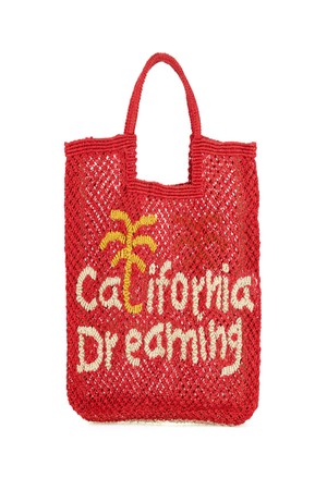 'California Dreaming' Stella Large Bag - Scarlet, natural and yellow