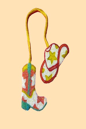 Cowboy Bag Charm - Pink