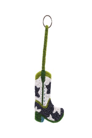 Cowboy Boot Keyring -Blue