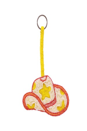 Cowboy Hat Keyring - Pink