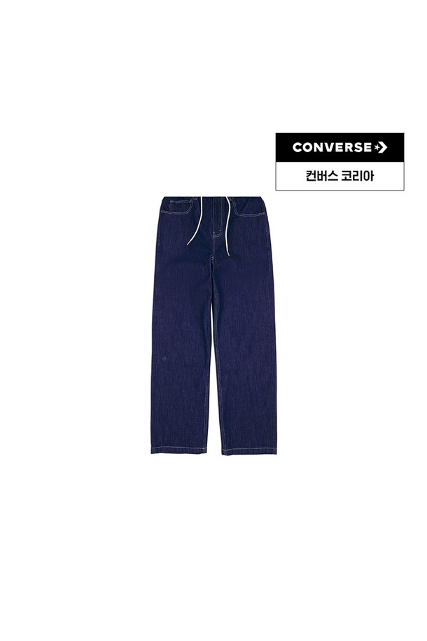 CONVERSE - 데님 - [컨버스] 오픈 헴 배기 데님 진 리지드 레진 데님 10028414-A01