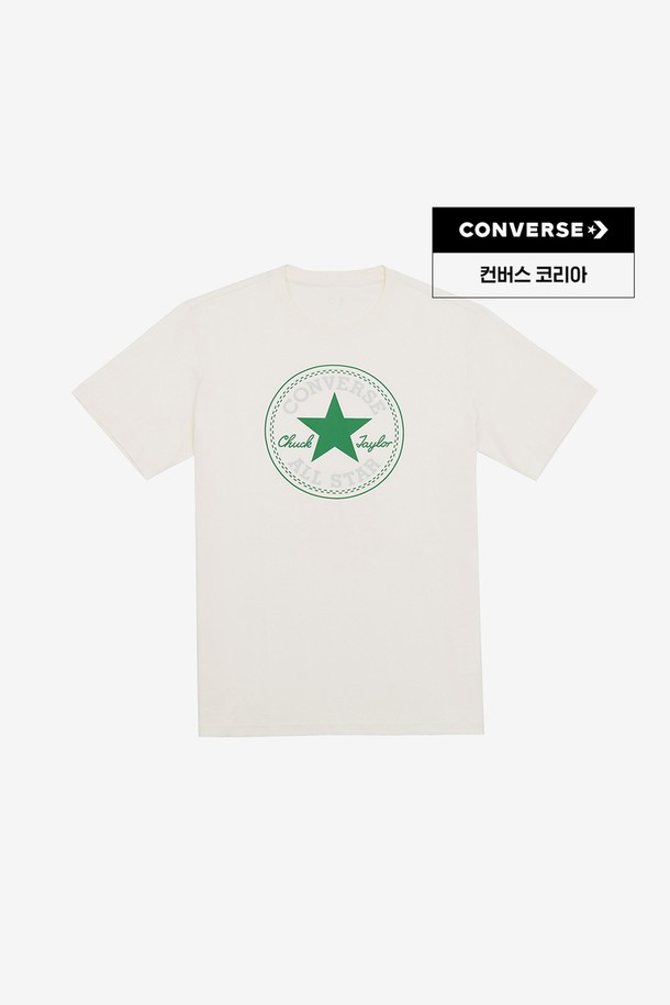 CONVERSE - 반팔티셔츠 - [컨버스] 척 패치 티 에그렛 MCH737-W2Y