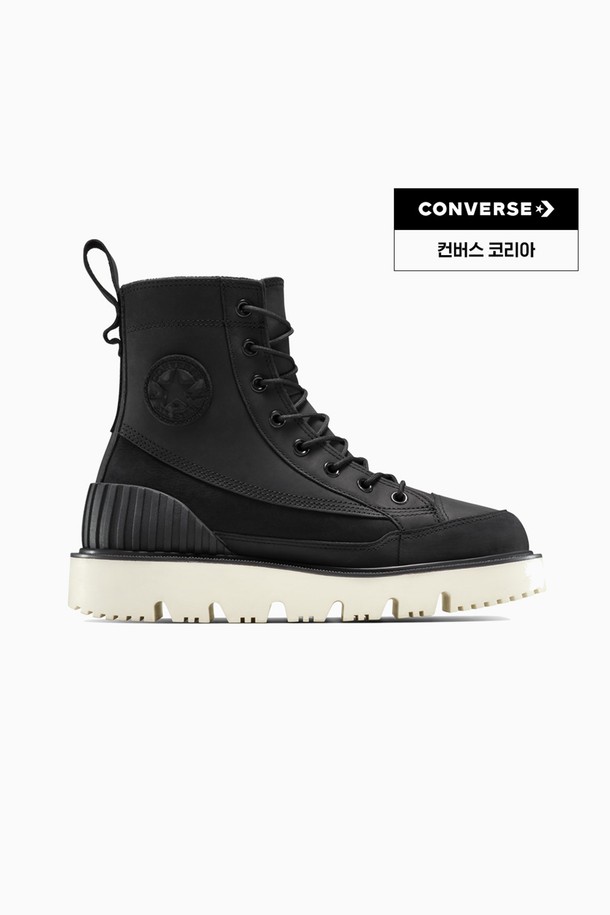 컨버스 척 70 러기드 부츠 워터프루프 레더 블랙 A14190C는 여성용 부츠입니다. 블랙 컬러의 라운드 앞코 디자인으로, 가을/겨울 시즌 일상룩과 출근룩에 모두 잘 어울립니다. 레더와 워터프루프 레더 소재를 사용하여 방수 기능을 갖췄으며, 플랫 굽과 레이스업 여밈, 하이탑 디자인이 특징입니다. 클래식, 미니멀, 캐주얼 스타일을 즐겨 입는 분들께 추천합니다.
