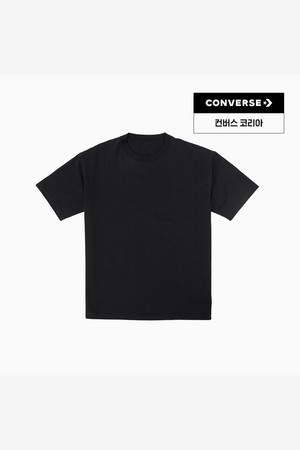[컨버스] 코튼 저지 루즈 티셔츠 블랙 MCH653-023