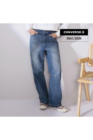 [컨버스] 데님 와이드 레그 우븐 팬츠 WCJ432-UHA