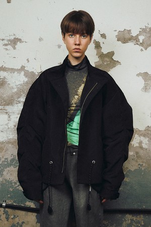 CUTTED FIELD JACKET (Black)