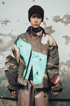 CUTTED FIELD JACKET (Print)