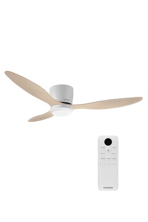 쿠쿠 인스퓨어 실링팬 초슬림 132cm 52인치 CCF-ABL5210WD, 거실 안방 천정 (화이트 우드)