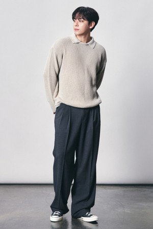 [브렌우드X포트너스] Two Tuck Wide Slacks