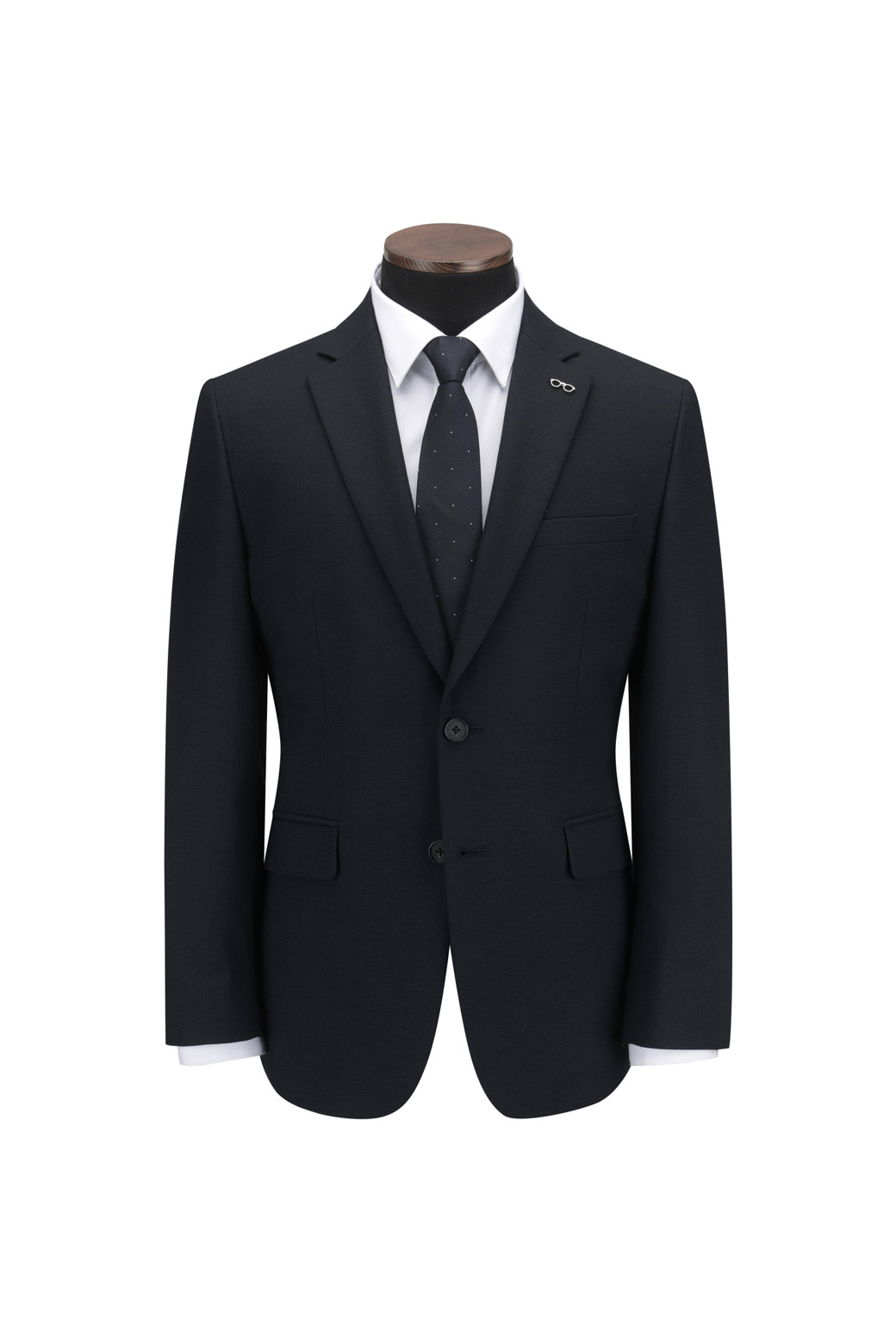 BRENTWOOD - 수트 - 울블렌디드 네이비 슬림 슈트