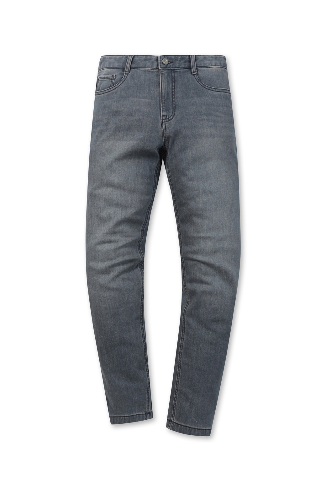 BRENTWOOD - 데님 - 슬렌더핏 그레이 데님