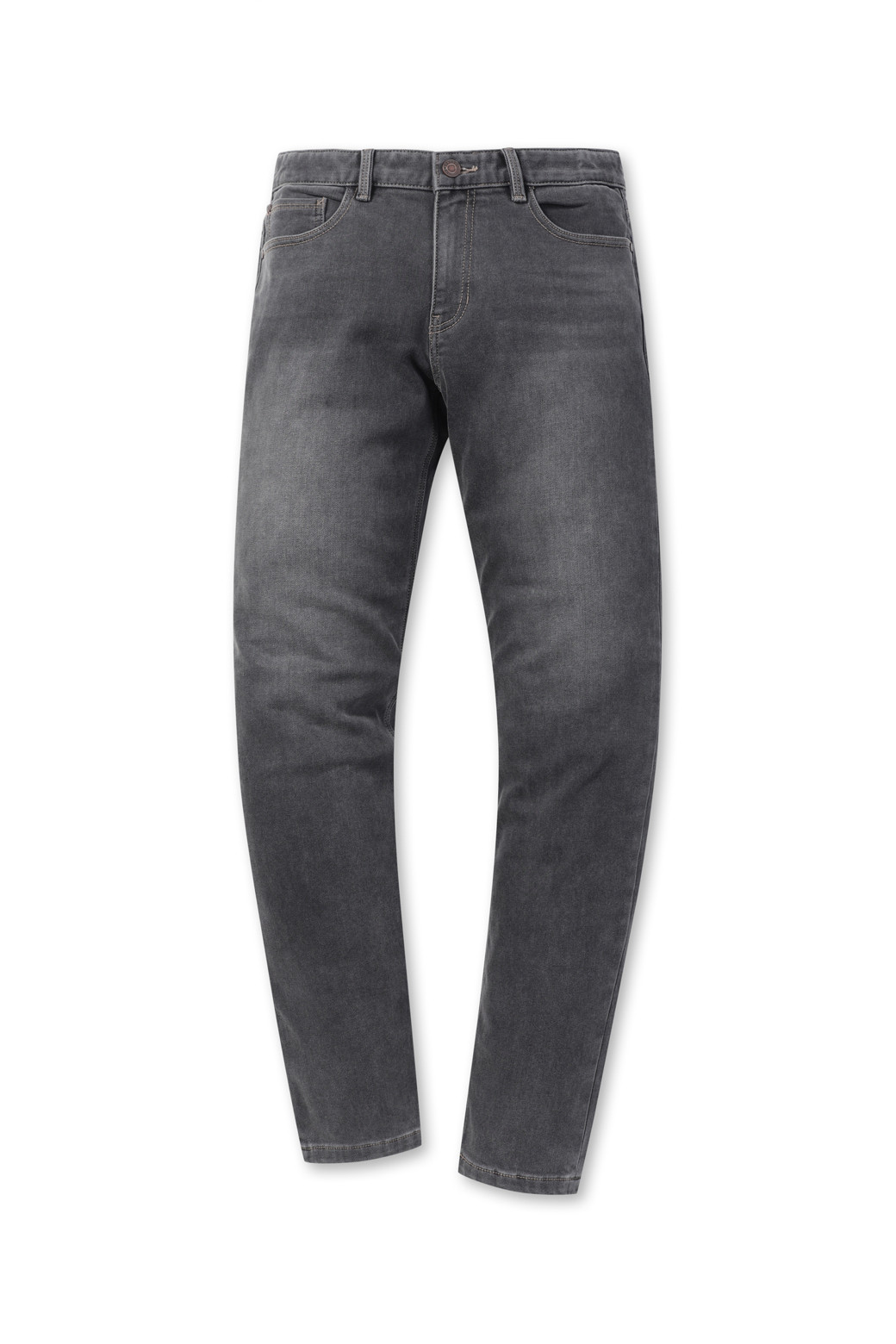 BRENTWOOD - 데님 - 스탠다드핏 기모 그레이 데님