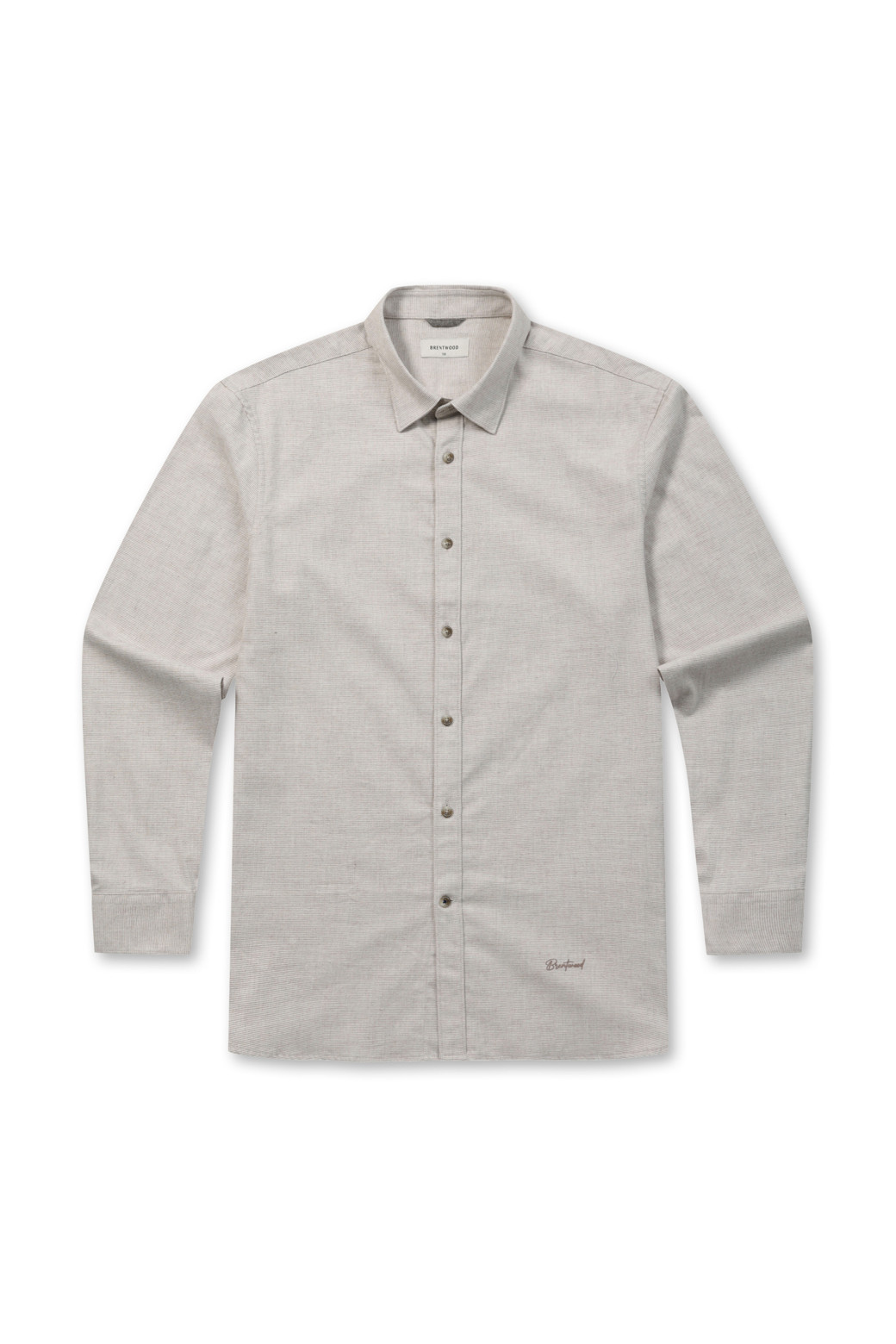 BRENTWOOD - 긴팔셔츠 - 마이크로 코튼 캐주얼셔츠