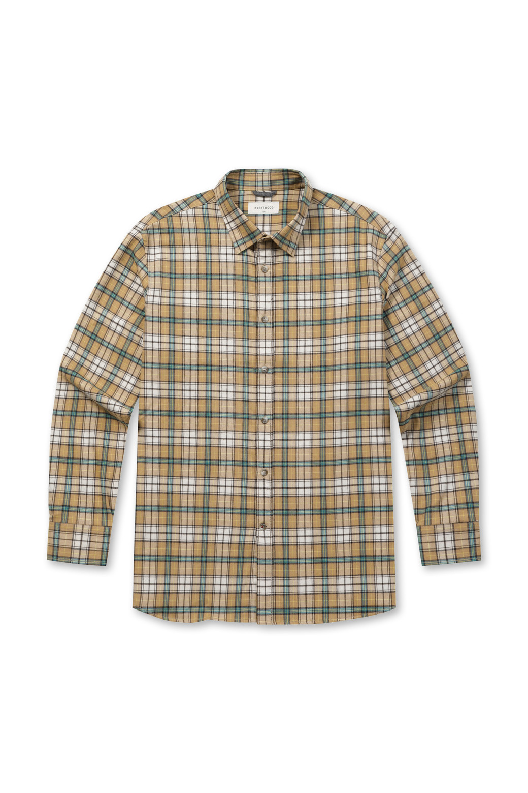 BRENTWOOD - 긴팔셔츠 - 옐로우 멀티체크 캐주얼셔츠