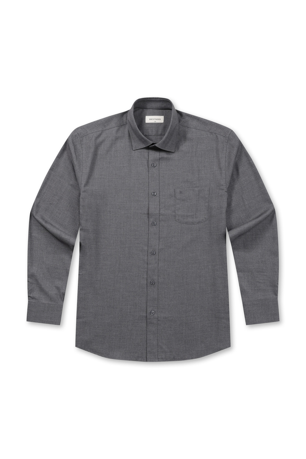 BRENTWOOD - 긴팔셔츠 - 레귤러핏 뱀부 블렌디드 드레스셔츠